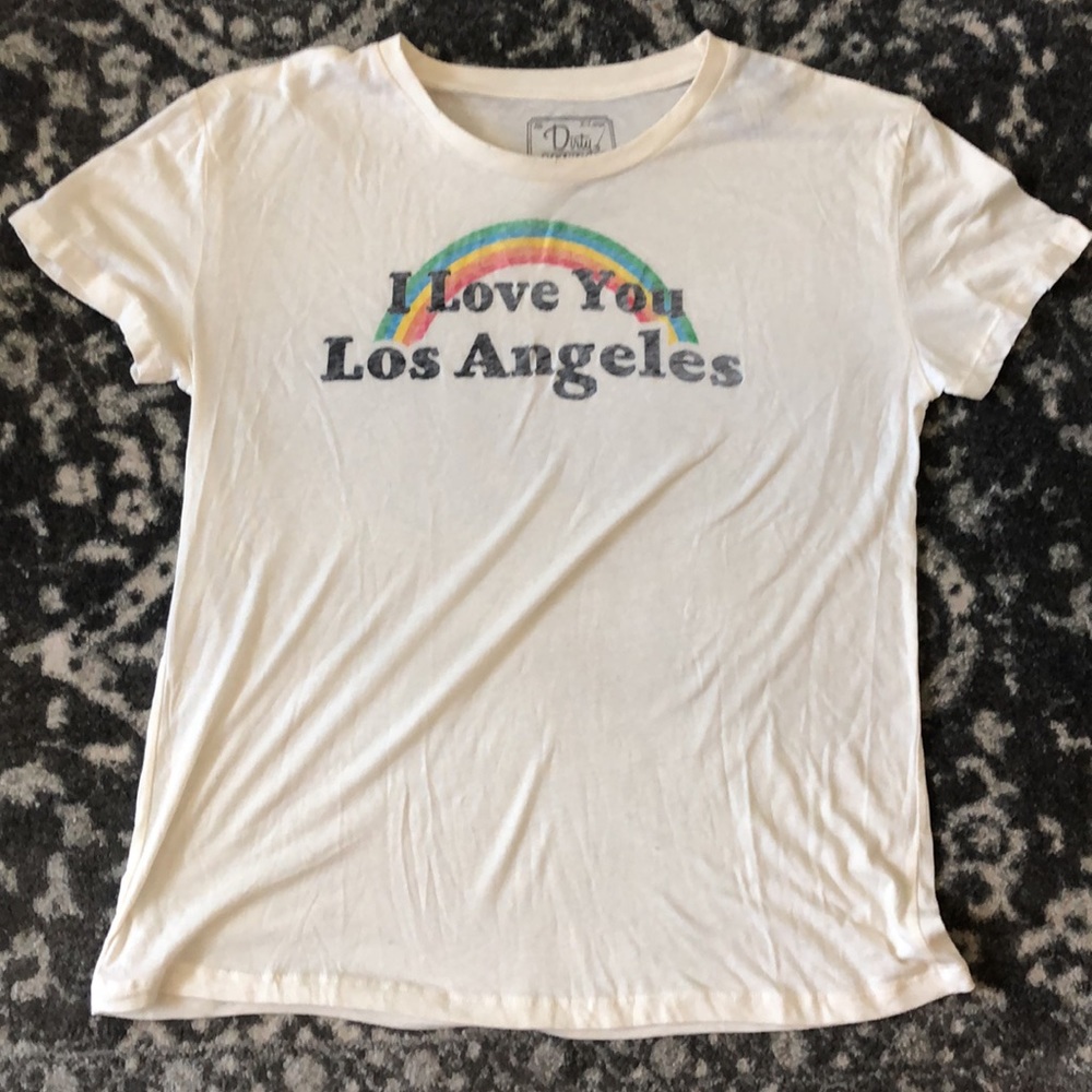 Dirty Cotton Scoundrels Vintage Style I Love You Los Angeles Tee